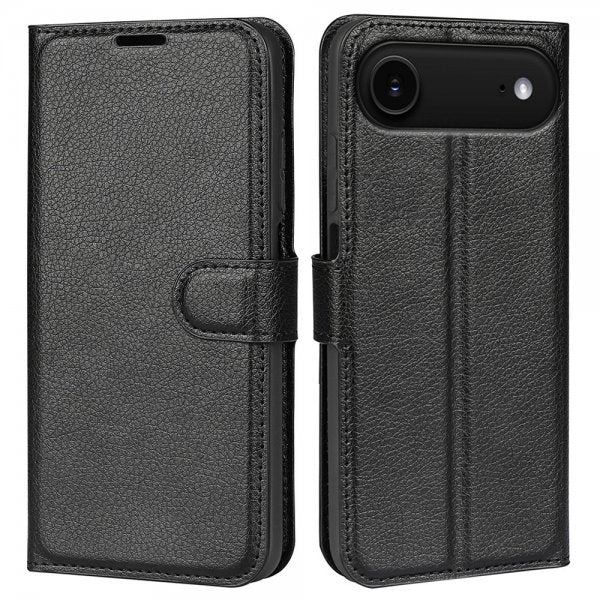 iPhone Air Fodral Litchi Svart