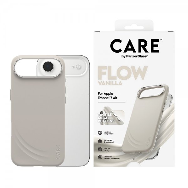 CARE by PanzerGlass iPhone Air Skal Flow MagSafe Vanilla