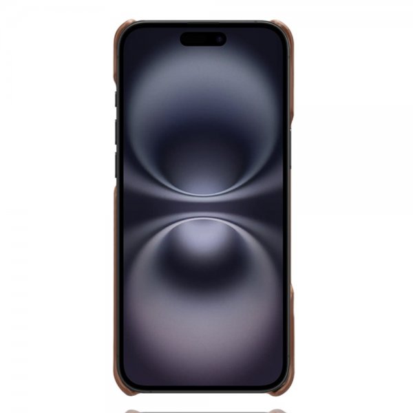 iPhone Air Skal med två Kortfack Mörkbrun