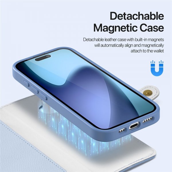 Dux Ducis iPhone 17 Fodral 2-i-1 Lawa Series MagSafe Blå