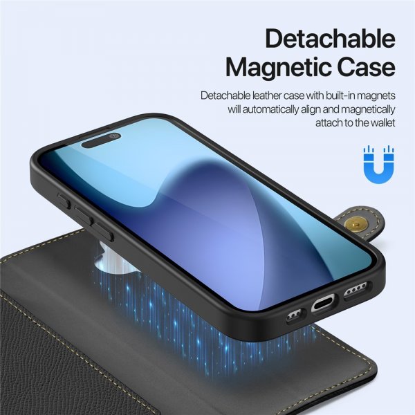 Dux Ducis iPhone 17 Fodral 2-i-1 Lawa Series MagSafe Svart