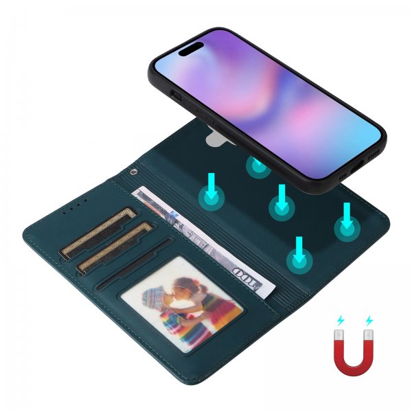 Betopnice iPhone 17 Fodral med Löstagbart Skal 005 Grön