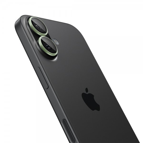 Spigen iPhone 17 Kameraskydd GLAS.tR EZ Fit Optik Pro 2-pack Grön