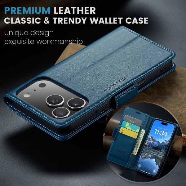 CaseMe iPhone 17 Pro Fodral 023 Series Blå