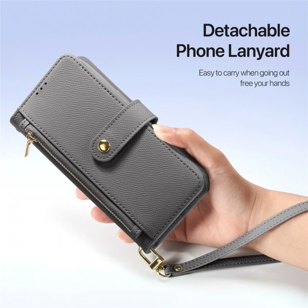 Dux Ducis iPhone 17 Pro Fodral 2-i-1 Lawa Series MagSafe Grå