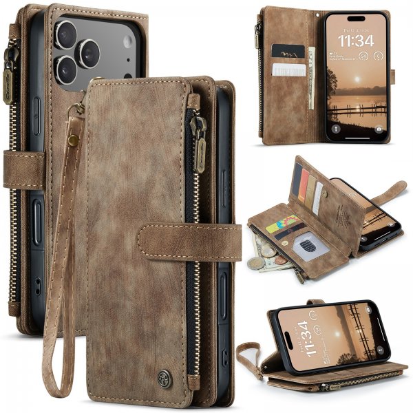 CaseMe iPhone 17 Pro Fodral C30 Series Brun