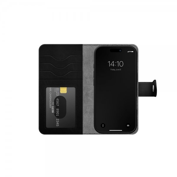 Ideal of Sweden iPhone 17 Pro Fodral Magnet Wallet+ MagSafe Svart