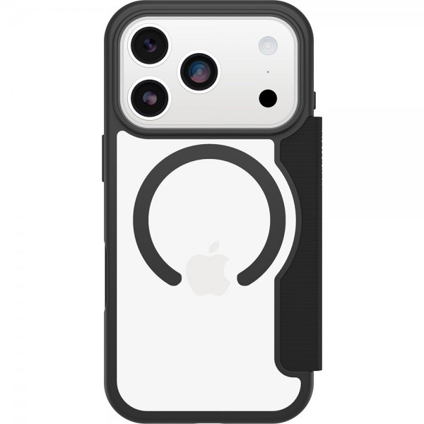 Otterbox iPhone 17 Pro Fodral React Folio MagSafe Black Crystal