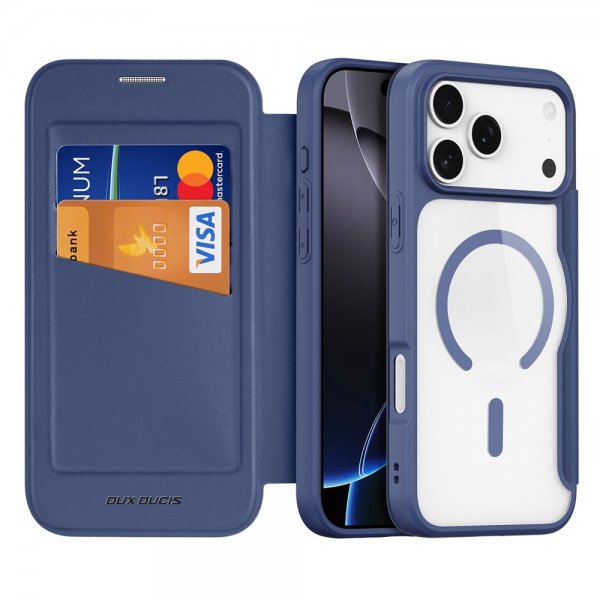 Dux Ducis iPhone 17 Pro Fodral Skin X Pro Series MagSafe Blå