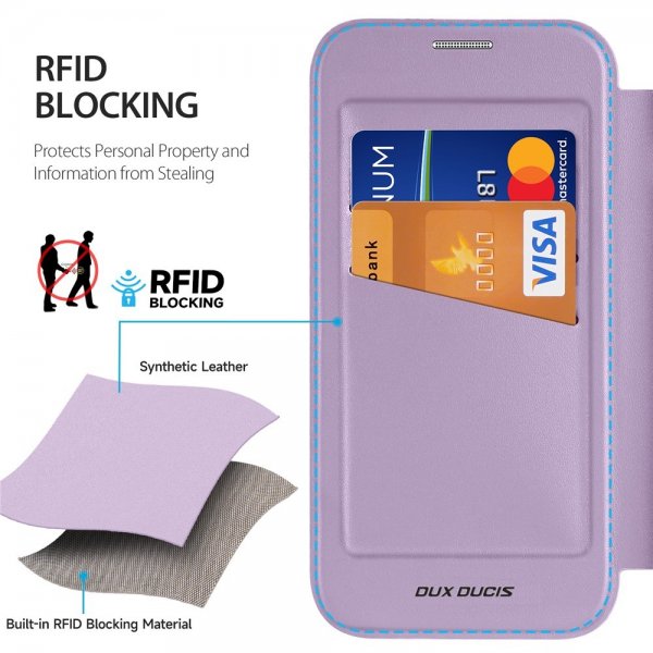 Dux Ducis iPhone 17 Pro Fodral Skin X Pro Series MagSafe Lila