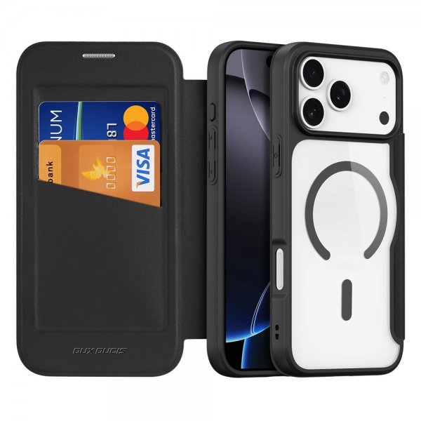 Dux Ducis iPhone 17 Pro Fodral Skin X Pro Series MagSafe Svart