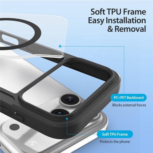Dux Ducis iPhone 17 Pro Fodral Skin X Pro Series MagSafe Svart