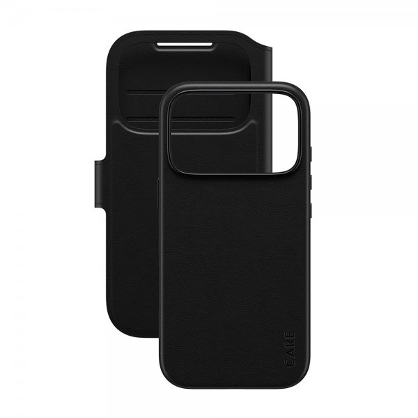 CARE by PanzerGlass iPhone 17 Pro Fodral Tango Two-in-One Wallet MagSafe Svart