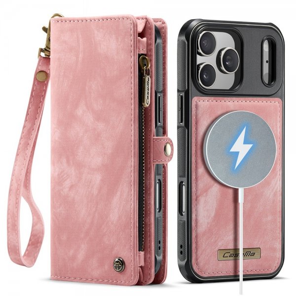 CaseMe iPhone 17 Pro Max Fodral 008 Series Löstagbart Skal Rosa