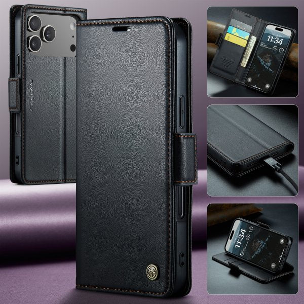 CaseMe iPhone 17 Pro Max Fodral 023 Series Svart