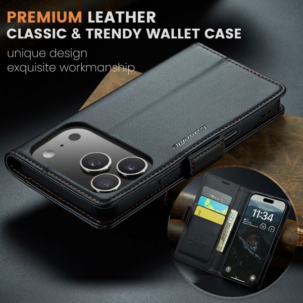 CaseMe iPhone 17 Pro Max Fodral 023 Series Svart