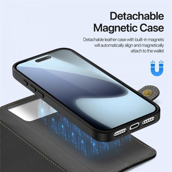 Dux Ducis iPhone 17 Pro Max Fodral 2-i-1 Lawa Series MagSafe Svart