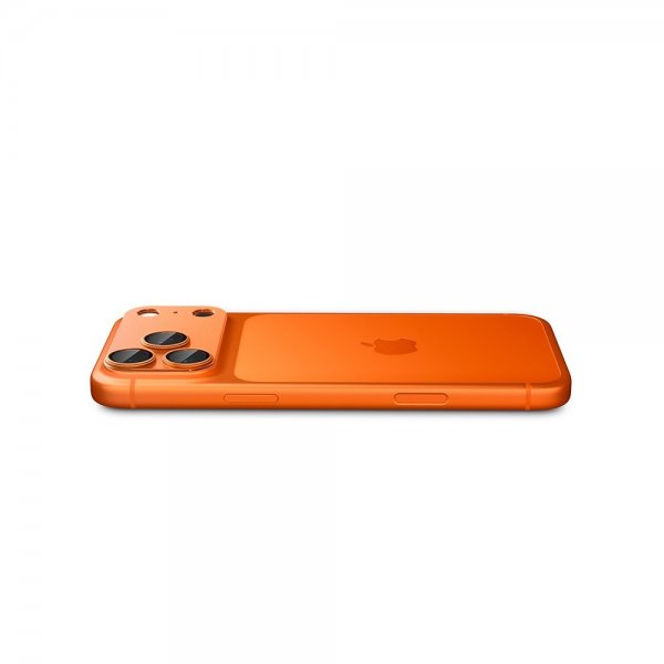 Spigen iPhone 17 Pro Max Kameraskydd Glas.tR EZ Fit Optik Pro XL Orange