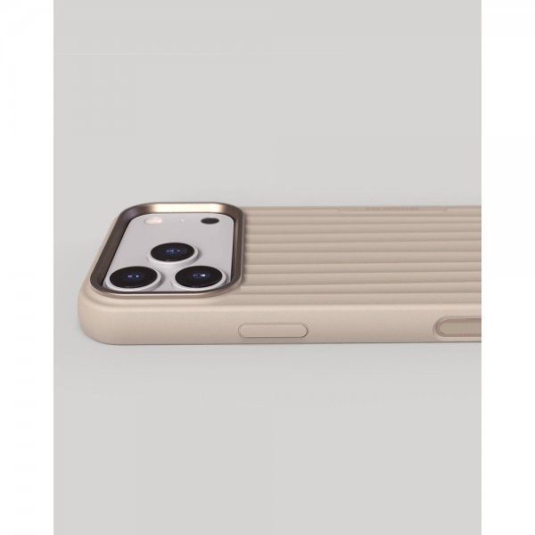 Nudient iPhone 17 Pro Max Skal Bold Case MagSafe Linen Beige