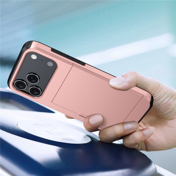 iPhone 17 Pro Max Skal Card Slide Svart