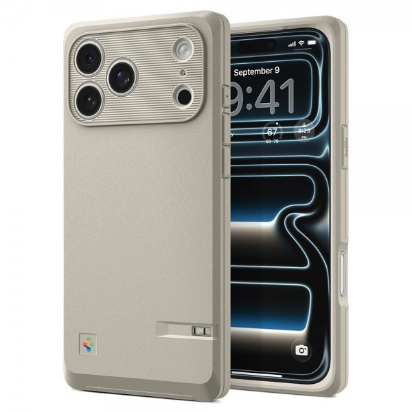 Spigen iPhone 17 Pro Max Skal Classic LS MagFit Stone