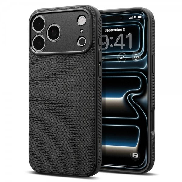 Spigen iPhone 17 Pro Max Skal Liquid Air Matte Black