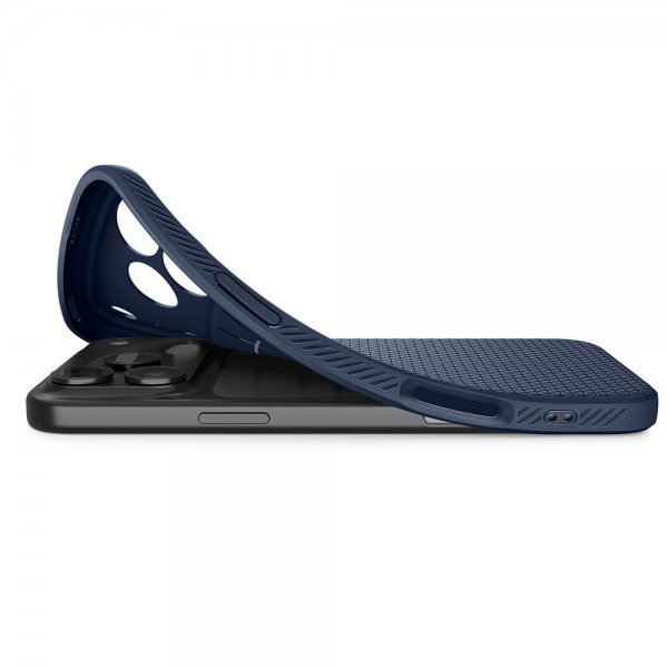 Spigen iPhone 17 Pro Max Skal Liquid Air Navy Blue