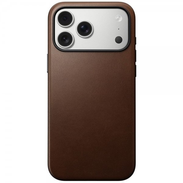 Nomad iPhone 17 Pro Max Skal Modern Leather Case Brun