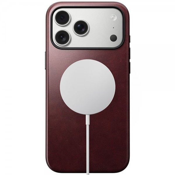 Nomad iPhone 17 Pro Max Skal Modern Leather Case Horween Burgundy