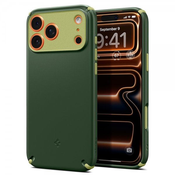 Spigen iPhone 17 Pro Max Skal Nano Pop Hybrid MagFit Avo Green