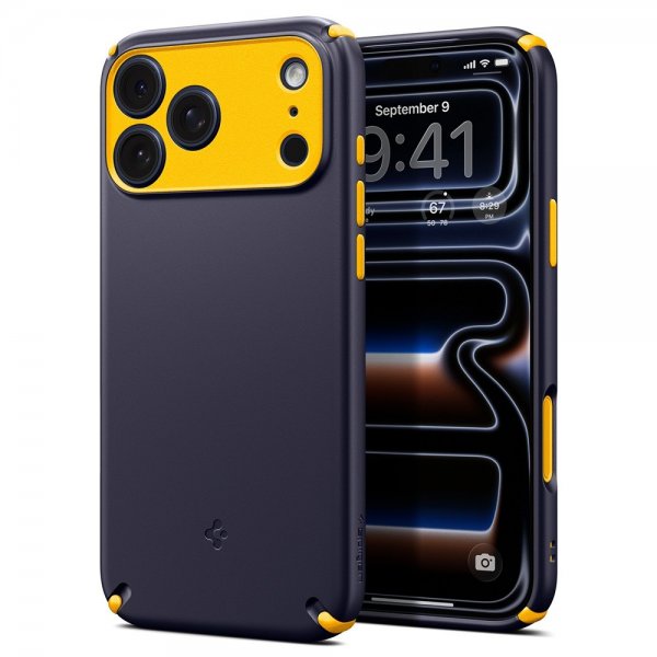 Spigen iPhone 17 Pro Max Skal Nano Pop Hybrid MagFit Blueberry Navy