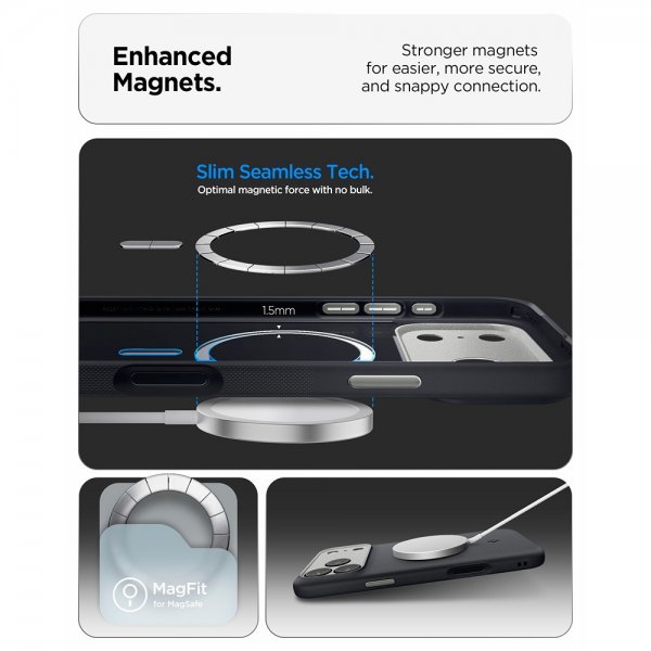 Spigen iPhone 17 Pro Max Skal Nano Pop MagFit Black Sesame