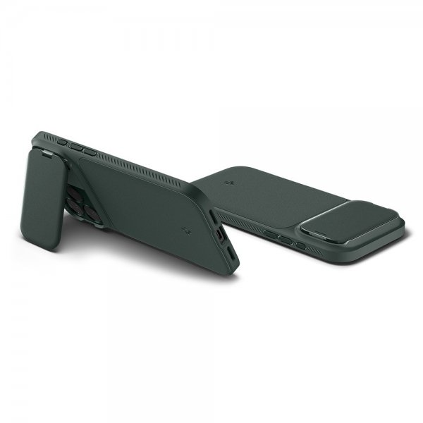 Spigen iPhone 17 Pro Max Skal Optik Armor MagFit Abyss Green