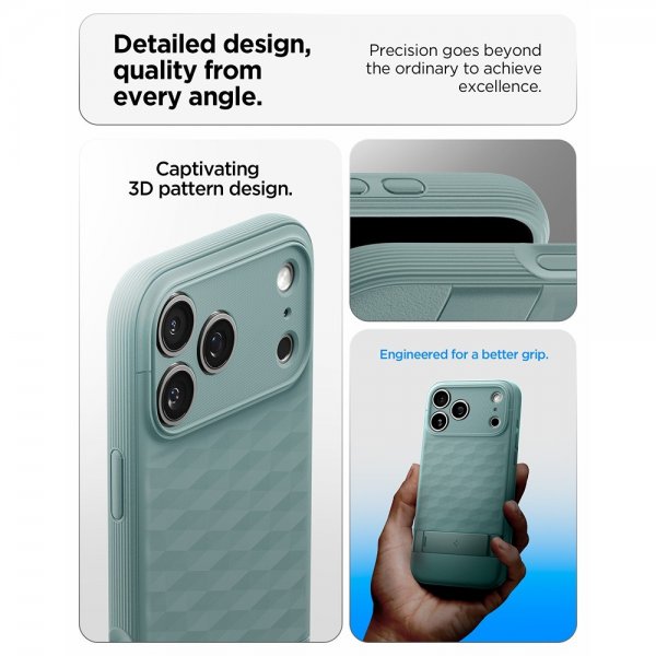Spigen iPhone 17 Pro Max Skal Parallax S MagFit Sage Green