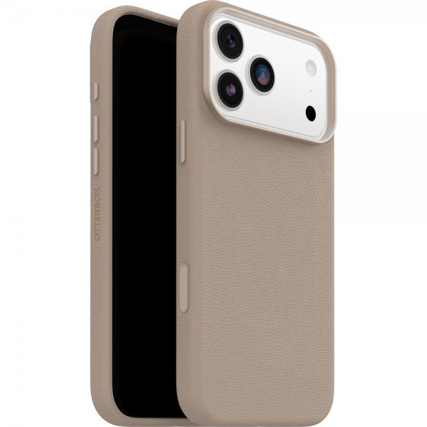 Otterbox iPhone 17 Pro Max Skal Symmetry Cactus Leather MagSafe Grey Comfort