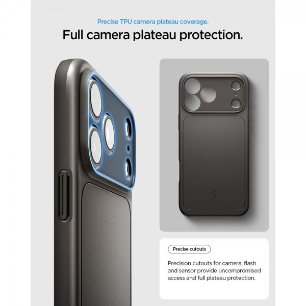 Spigen iPhone 17 Pro Max Skal Thin Fit MagFit Gunmetal