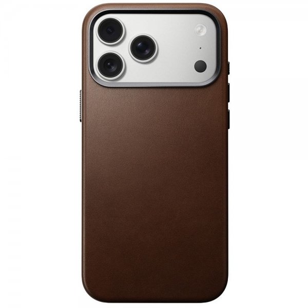Nomad iPhone 17 Pro Max Skal Traditional Leather Case Brun