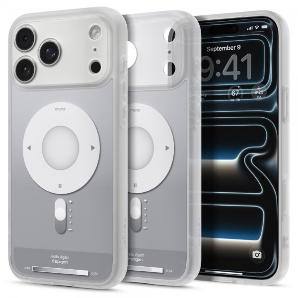 Spigen iPhone 17 Pro Max Skal Ultra Hybrid Classic MagFit Silver