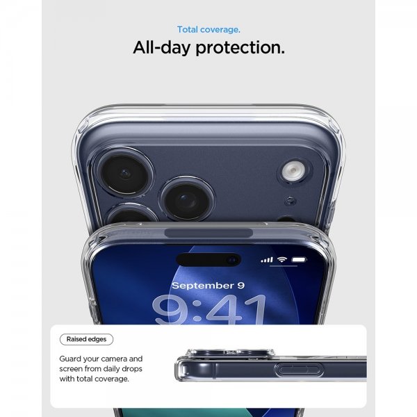 Spigen iPhone 17 Pro Max Skal Ultra Hybrid MagFit Clear Deep Blue