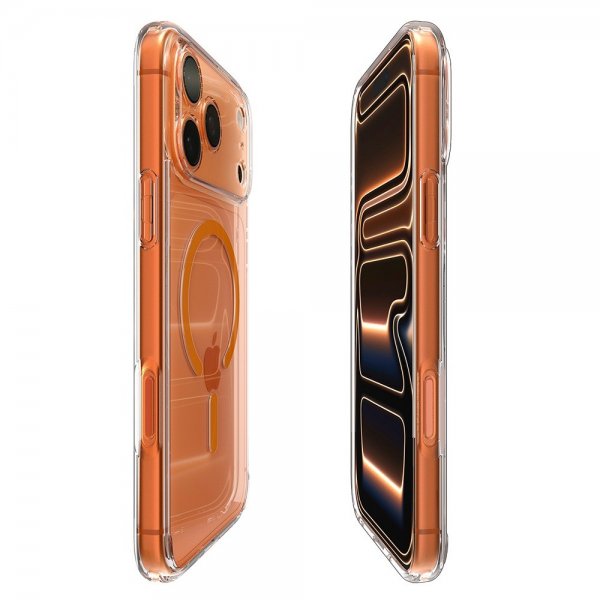 Spigen iPhone 17 Pro Max Skal Ultra Hybrid MagFit Clear Orange
