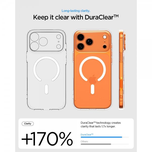 Spigen iPhone 17 Pro Max Skal Ultra Hybrid MagFit Clear White