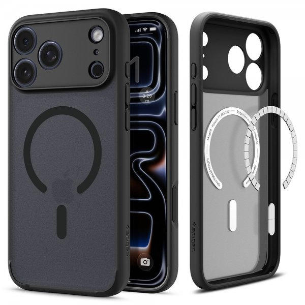Spigen iPhone 17 Pro Max Skal Ultra Hybrid MagFit Frost Black