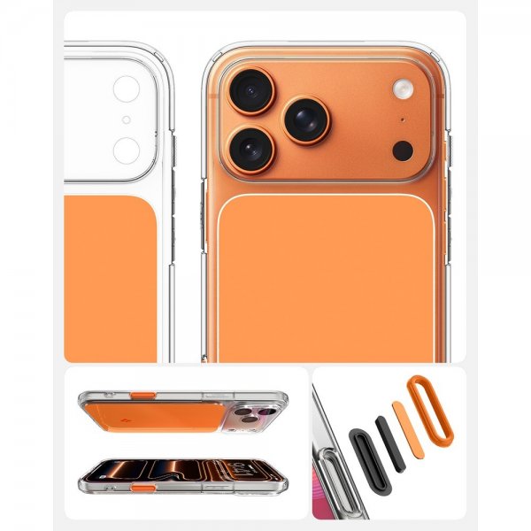 Spigen iPhone 17 Pro Max Skal Ultra Hybrid T MagFit Glossy Orange