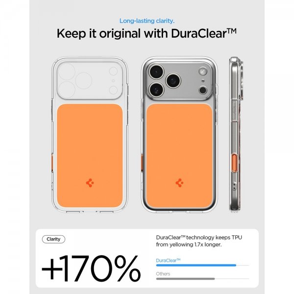 Spigen iPhone 17 Pro Max Skal Ultra Hybrid T MagFit Glossy Orange
