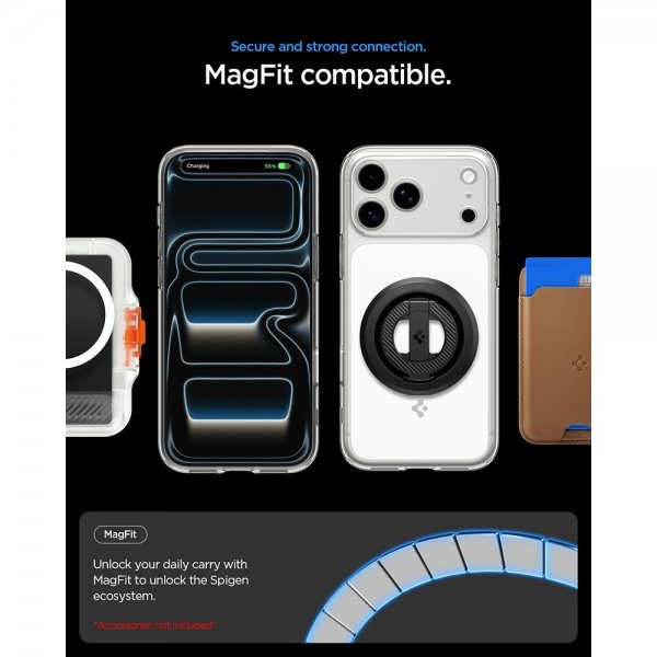 Spigen iPhone 17 Pro Max Skal Ultra Hybrid T MagFit Glossy White