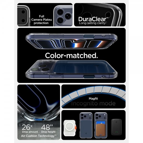 Spigen iPhone 17 Pro Max Skal Ultra Hybrid T MagFit Matte Blue