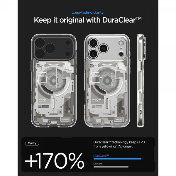 Spigen iPhone 17 Pro Max Skal Ultra Hybrid Zero One MagFit Natural Titanium