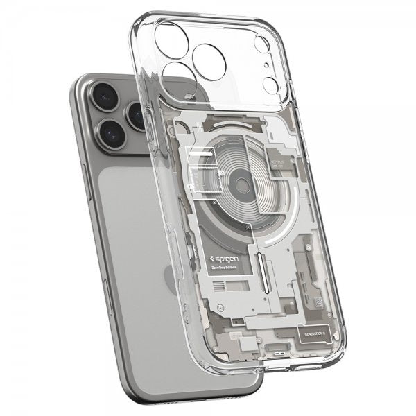 Spigen iPhone 17 Pro Max Skal Ultra Hybrid Zero One MagFit Natural Titanium