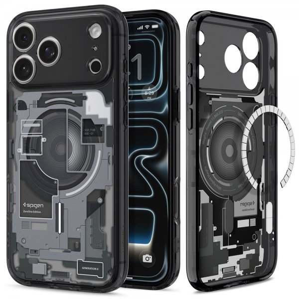 Spigen iPhone 17 Pro Max Skal Ultra Hybrid Zero One MagFit Svart