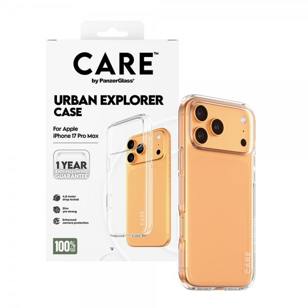 CARE by PanzerGlass iPhone 17 Pro Max Skal Urban Explorer Transparent